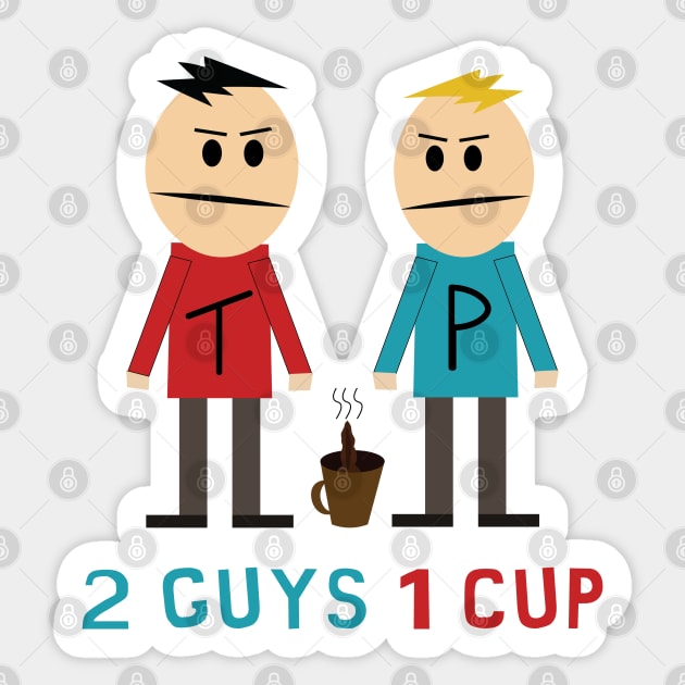 2 guys 1 cup Sticker by Altdisney